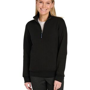 New Charles River Apparel Womens Quarter Zip Sweatshirt size Large L